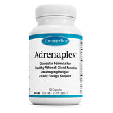 EuroMedica Adrenaplex bottle front with compact capsules for daily adrenal support.