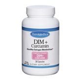 EuroMedica DIM + Curcumin bottle with BCM-95 high-absorption curcumin
