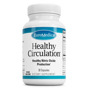 Euromedica Healthy Circulation bottle front for daily heart support potential benefits.