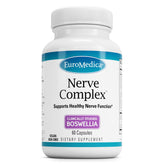 EuroMedica Nerve Complex bottle showing vegan capsules for nerve health.