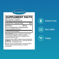 EuroMedica Ultra Absorption liver bottle demonstrates formula for liver health and metabolic balance.