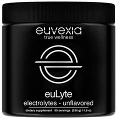 Euvexia euLyte bottle front showing hydration-ready minerals
