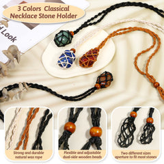 Evatage brown crystal cage necklace 20-25mm earthy tones and easy matching