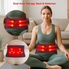 EVATEALE red light therapy belt back view showing adjustable strap for versatile fit