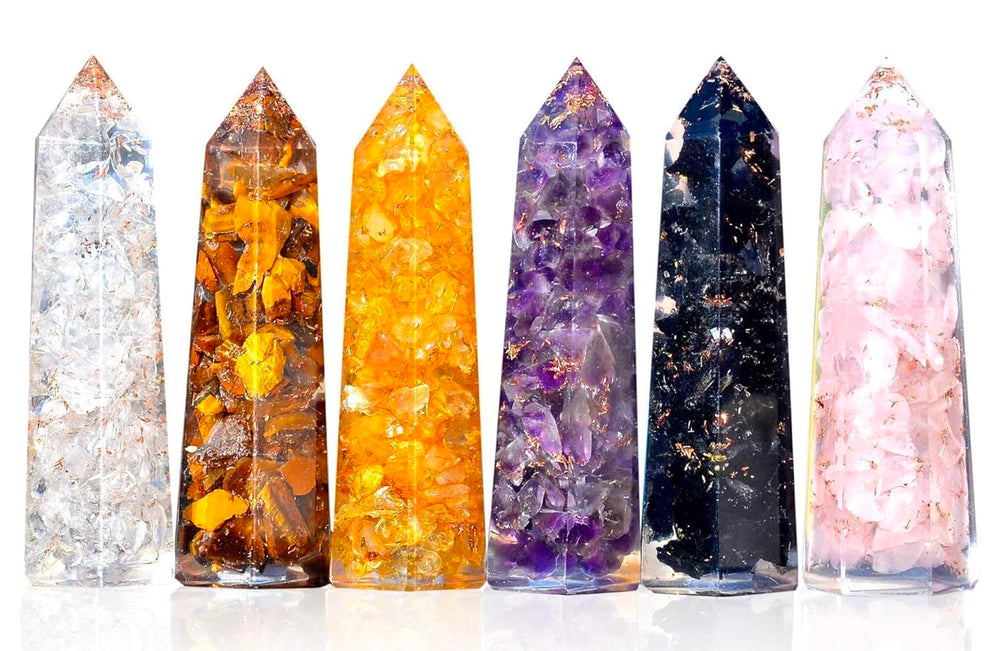 Ever Vibes healing crystal wand set for focused energy work and balance.