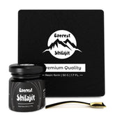 Everest Shilajit resin jar shows premium Nepalese minerals for daily vitality.