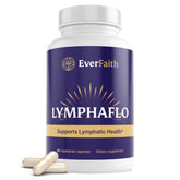 Everfaith LymphaFlo bottle front view with capsules for lymph support and daily wellness
