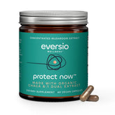 Eversio Wellness Protect Now chaga capsules front view for daily wellness support.