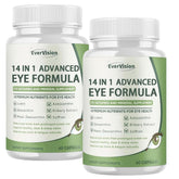 EverVision 14-in-1 eye formula bottle; complete nutrition for everyday visual comfort.