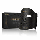 EVFOFO LED Face Mask on face for soothing light therapy sessions.