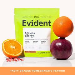 EVIDENT WELLNESS Ageless Energy with B6 and B12 vitamins supports daily energy.
