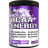 EVL BCAAs Furious Grape bottle pour for pre-workout energy and focus