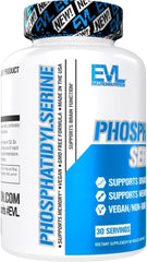 EVL Vegan Non-GMO PhosphatidylSerine packaging showing cognitive support