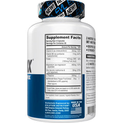EVL ZMatrix capsules close-up emphasizing zinc and magnesium ingredients for recovery.
