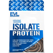 Evlution 100% Isolate chocolate powder close-up for fast, premium protein fueling