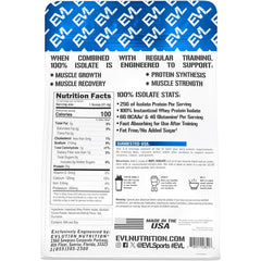 Shaker with Evlution 100% Isolate label visible for easy mix and flavor