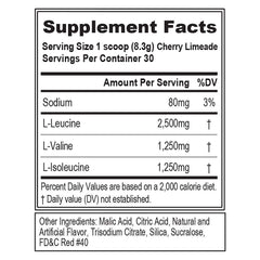 EVL BCAAs powder being poured into a shaker for pre-workout hydration