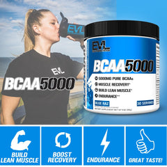 Evlution BCAAs mixer with water illustrates easy workout hydration.