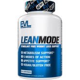 Evlution LeanMode bottle front view showcasing appetite control formula