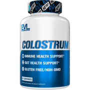EVL Colostrum bottle for immune support and daily wellness.