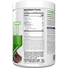 Evlution Stacked Plant Protein scoop highlights convenient daily protein intake.