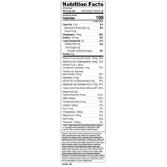 EVL VitaWhey nutrition label close-up signals vitamins and minerals per serving.