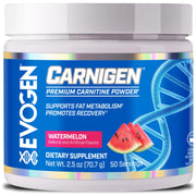 Evogen Carnigen watermelon powder dissolves easily for clean energy and fat metabolism
