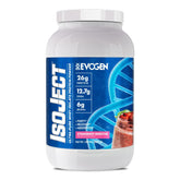 Evogen Isoject bottle showing ultra-pure whey protein isolate for fast absorption.