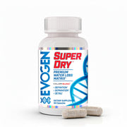 Evogen Super Dry bottle pour illustrates easy daily use for reducing water retention
