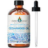 EVOKE OCCU Cedarwood oil bottle close-up for pure woody aroma ideal for diffusers