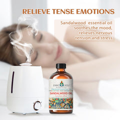 EVOKE OCCU sandalwood diffuser setup highlighting calming aromatherapy.