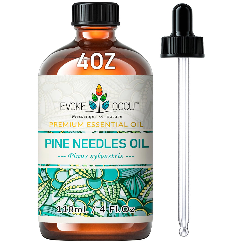 EVOKE OCCU Pine essential oil bottle ready for diffusion and aromatherapy.
