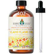 EVOKE OCCU Ylang Ylang Oil bottle closeup for pure fragrance and DIY blends.