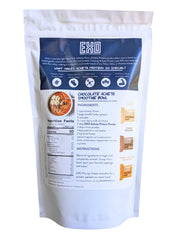 EXO Pure Acheta cricket protein powder being poured into a smoothie for a protein boost.