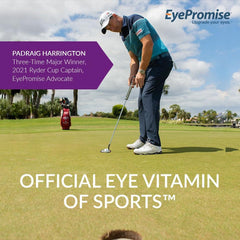 EyePromise Restore capsule close-up highlighting zeaxanthin and lutein ingredients.
