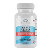 EyeScience Dry Eye Formula bottle with softgels for daily eye support