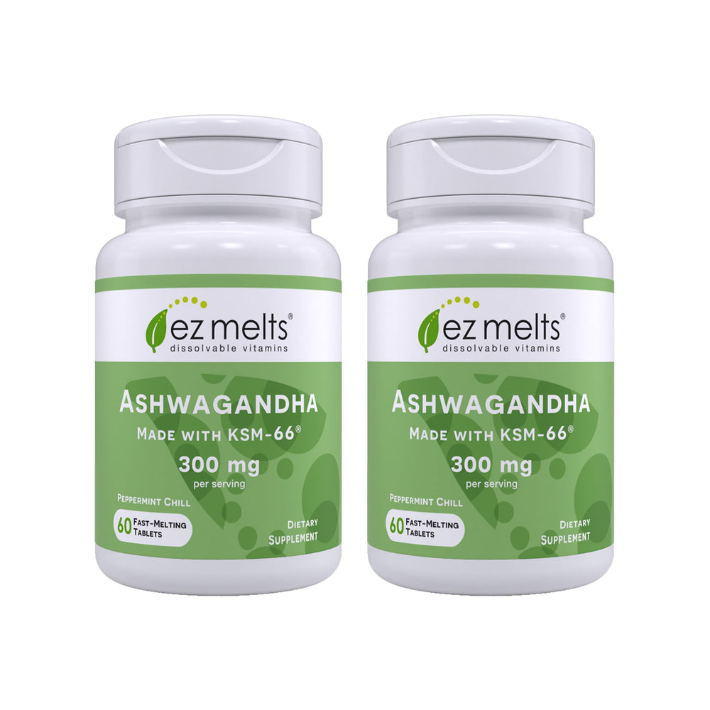 EZ Melts ashwa ganda-tablet melt on tongue for quick ease and calm focus