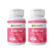EZ Melts Biotin dissolving tablet with strawberry burst for easy daily use.