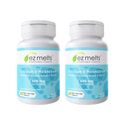 EZ Melts calcium and magnesium bottle front for easy daily use
