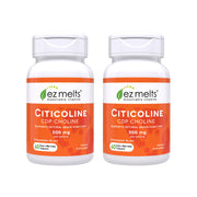 EZ Melts Citicoline front packaging shows Strawberry Blast flavor for easy daily brain support.