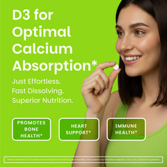 EZ Melts green apple flavor tablet for daily supplementation
