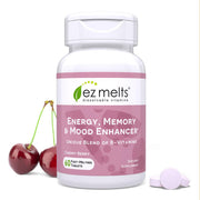EZ Melts Energy bottle with quick-dissolve tablets for easy daily support.