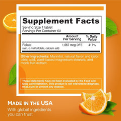 EZ Melts orange blast tablet dissolving on tongue for quick intake