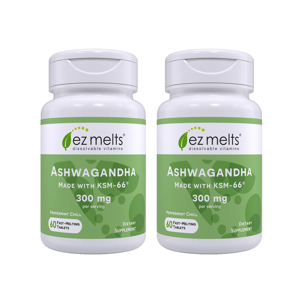 EZ Melts Ubiquinol apple-dissolvable tablets on bottle for easy daily use.