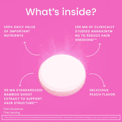 EZ Melts ingredient list highlighting essential nutrients