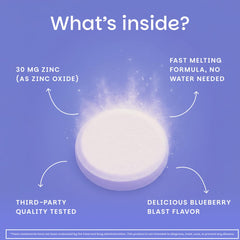 EZ Melts Zinc supports immune health as part of daily wellness.