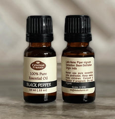 Fabulous Frannie Black Pepper essential oil bottle cap ensures secure storage.