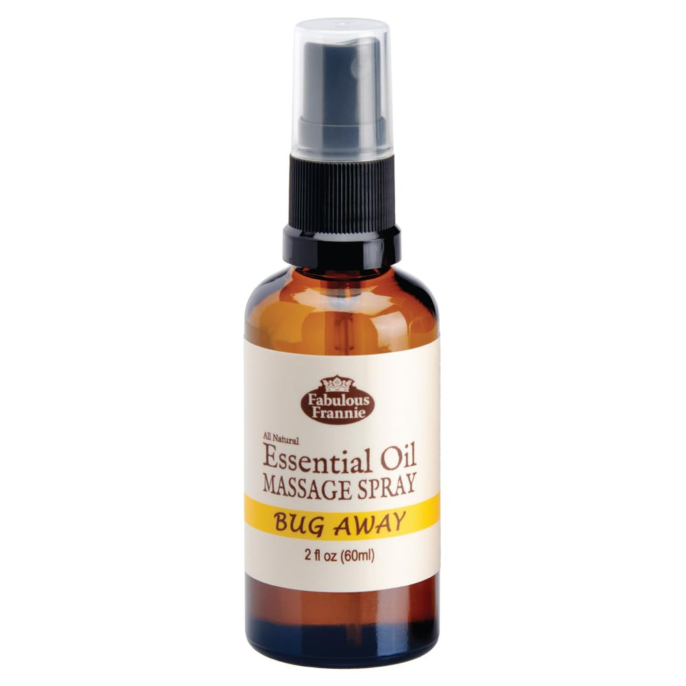 Fabulous Frannie Bug Away Spritz bottle for on-the-go aromatherapy.