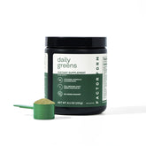 Factor Form Daily Greens bottle with label highlights 40 ingredients for daily wellness
