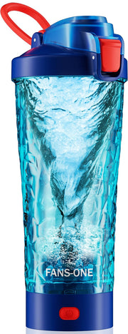 Fans-One electric shaker bottle with lockable lid for leak-free transport